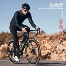 Pantaloni da ciclismo da uomo XTIGER, con imbottitura 5D per il sedile, tre tasche, pantaloni da ciclismo con strisce antiscivolo, leggings da ciclismo da uomo, comodi e aderenti, traspiranti e ad asciugatura rapida, adatti per sport all'aperto e attrezzatura da ciclismo casual