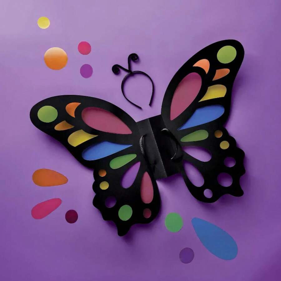 Wearable Butterfly Wings Craft Kit- Mondo Llama ™ - 1 - 查看 1