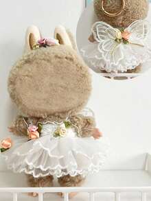 1pc (Clothes Only) 17cm Doll Clothes Overalls DIY Doll Clothes Decoration