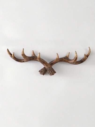 1pc Retro Deer Horn Wall Hanging Hook Wall Hanging Hanger Hanger Keychain, Used For Decorative Wall Hanging Hook American Retro Deer Horn Decorative Hook Wall Hanging Coat Hook Creative Clothing Store Entrance Wall Decoration Keyhook Home Decor Christmas Decorations Room Decor Christmas