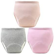 6件柔软训练裤，透气可洗幼儿训练裤，四季皆宜，混色，送给男宝宝和女宝宝的理想礼物，针织面料，防漏，布尿布替代品