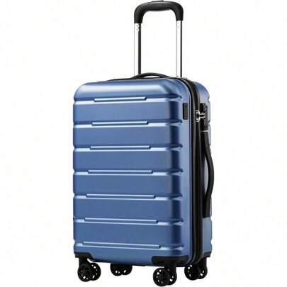 Luggage Suitcase Carry-On Spinner TSA Lock USB Port Expandable (Only 28'') Lightweight Hardside Luggage (Teal Blue, S(20in_carry On))