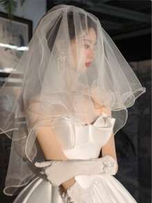 1 件新娘仿珍珠发梳发夹，适合婚礼佩戴