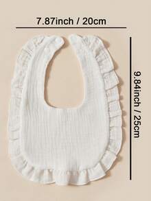 1 Piece Personalized Baby Drool Bib, Custom Embroidered Text, Soft & Comfortable, Breathable & Absorbent, Essential For Newborns, Baby Gift, Memorabilia