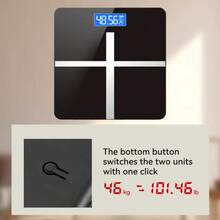 High-Precision Weight Scale,Electronic Scale,Digital Bathroom Scale,Electronic Scale With LCD Display - Accurate Up To 396 Lbs/180kg, Tempered Glass,Temperature Display,Large Platform - Ideal For Bathroom,Home,Gym,Office Decor & Gifts,Elegant Design Scale - 粉色 - 查看 7