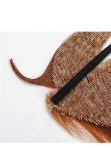 1 pièce Fausse moustache et sourcils réalistes, convient pour Halloween, Noël, Nouvel An, costume de bal masqué, fête de festival