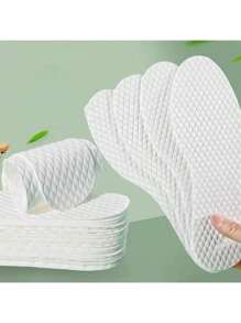 10pairs Sweat Absorbent Odor Resistant Breathable Barefoot Ultra Thin Foot Pad For Male & Female, Summer, Wood Pulp Insole For High-Heel Shoes, Shoes And Boots Accessories Boy Valentine Heart Women's Valentine