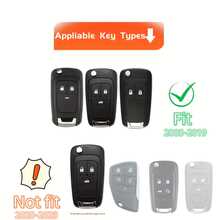 柔软 TPU 钥匙扣套适用于欧宝 Astra Insignia、Vauxhall、Safire、Meriva、Mokka、雪佛兰 Cruze、Captiva、Orlando、Holden - 适用于各种车型 - 彩色 - 查看 4