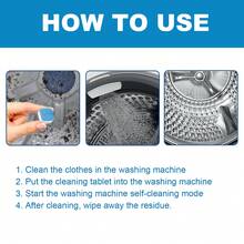 8pcs Washer Cleaner Tablets - Just One Tablet Can Quickly Remove Dirt And Ensure Stain-Free Washing Without Damaging The Machine, Providing Peace Of Mind For Your Travels