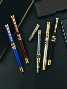 1 Piece High Quality Brand Dragon Crystal Rhinestone Business Men Gift Writing Pen Luxury Signature Pen School Supplies, Back To School - 1 Pen - View 13