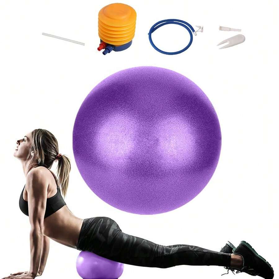 9 Inch Exercise Pilates Ball Mini Exercise Barre Ball For Yoga,Stability Exercise Training Gym Anti Burst And Slip Resistant Balls Improves Balance, Core Strength - Purple - View 1
