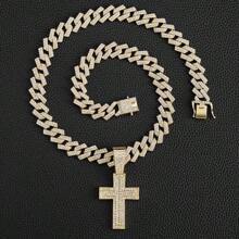 Cross Alloy Pendant Necklace,Daily Outfit, Street Party Exquisite Craftsmanship, Bold Boutique, Men's Accessories, Atmospheric Jewelry, Holiday Gifts.