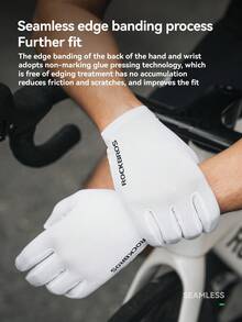 ROCKBROS 女式触摸屏骑行手套，耐磨防滑，带SBR减震掌垫和透气网眼