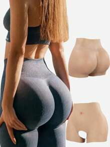 1 pieza Bragas realzadoras de glúteos de silicona sin costuras - Elevación instantánea, adelgazamiento de cintura, moldeador de nalgas y caderas para mujeres - Cómodo, acolchado, insertos de silicona
