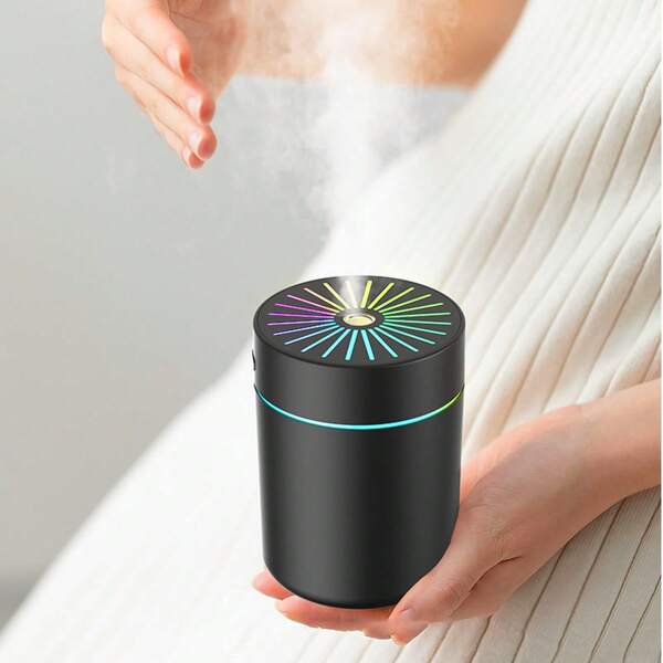 1pc Mini Colorful Humidifier, USB Air Diffuser, Suitable For Home And Office, Nano-Level Spray, Can Be Paired With Essential Oils, Suitable For Offices, Living Rooms, Desks, Bedrooms And Other Places.