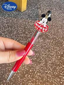 Disney Disney Premium Crystal Gradient Press-Type Gel Pen Set - Officially Licensed Mickey & Minnie & Daisy & Donald & Winnie The Pooh Collectible Design With Interchangeable Character Plates, 0.5mm Quick-Dry Black Ink (2000+ Pages), Luxury Writing Instrument For Journaling & Sketching - Elegant Gift For Disney Collectors & Educators, School Supplies,Back To School