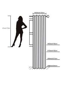 1入組雙層設計優雅小麥圖案面料和客廳/臥室透明窗簾，遮光和遮陽，一層塗層和一層刺繡窗簾，米色