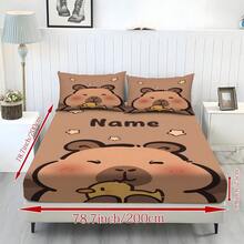 Bộ ga trải giường 3 món in hình hoạt hình Capybara cá nhân hóa, cùng với bộ chăn ga gối đệm họa tiết vịt sao thiết kế riêng, là bộ chăn ga gối cỡ Queen gồm 2 vỏ gối và 1 chăn ga gối đệm. Sản phẩm hoàn hảo để trang trí phòng, trang trí phòng ngủ, trang trí nhà cửa, vật dụng cần thiết trong ký túc xá đại học, bộ giường đơn, quà tặng sinh nhật và quà tặng cho gia đình và bạn bè. - Nhiều màu - Xem 18