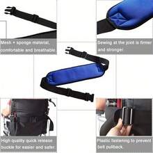 Vest-Style Backrest Wheelchair Waist Belt With Pocket Anti-Drop Straps, Wheelchair Anti-Drop Restraint Support Fixed Protective Straps