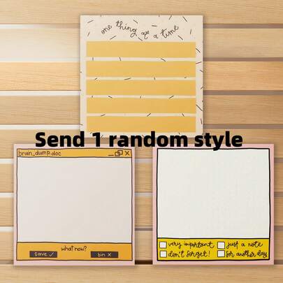 1Pcs Random Style Send Humor Head Dump Paste - Humor Notebook Sticky Memo Notes, Suitable For School Office Home Supplies Student Teacher Gifts