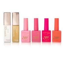 Good Nails New York set de esmaltes en gel "Bubble Gum" incluye 6 colores, kit profesional para manicura y pedicura, esmalte semipermanente uñas acabado brillante - Multicolor - Ver 7