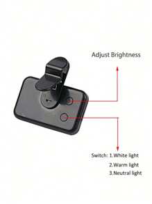 Mini lampe LED portable à clipser, rechargeable USB avec température de couleur et luminosité réglables - idéale pour le vlogging, la photographie, la diffusion en direct et les selfies - autonome pour une utilisation portable, lampe de vlogging | Source de lumière compacte | Lampe rechargeable USB