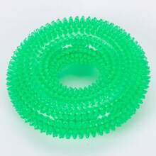 1 Pc Squeaky Interactive Dog Chew Toy, TPR Material For Teeth Cleaning, Multi-Color For Indoor And Outdoor Use