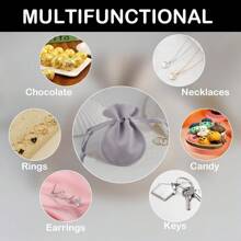 KUAOOAUK 24 Stück Samtbeutel, Bunte Schmuckbeutel mit Kordelzug, Samt Geschenkbeutel 9x12cm für Schmuck Accessoires Süßigkeiten Geschenkverpackung Geburtstage Hochzeit Party