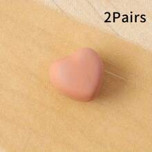 2/4/5 paires d'accessoires magnétiques de mode pour col de chemise en forme de cœur multi-couleurs - sans couture nécessaire, boutons amovibles pour resserrer le col de chemise, convient pour le col, les poignets, les jambes de pantalon, les écharpes, décoration réglable et réutilisable, cadeau