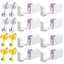8pcs Disposable Ear Piercing Gun With Built-In Ear Studs-Simple And Easy Use Ear Piercing Tool-For Home Self Ear Piercing Kit - Second Generation Disposable Ear Piercer_8 Pieces - View 13