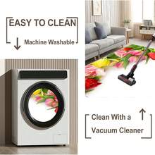 [Velvet] 1PC Geometric Area Rug, Lightweight And Easy To Wash, Easy To Handle Summer And Autumn Floor Mat For Living Room, Bedroom, Bathroom, Office, Balcony, Room Accessories - 彩色 - 查看 8