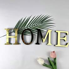 1 Piece 3D Acrylic Mirror Letter Art Wall Sticker - Light And Shadow Intertwined Space Aesthetic Symbol, Gold/Silver/Black/Rose Gold Oversized Letters Self-Adhesive Home Decorative Letter Logo Art Sticker, Artistic 3D Thickened Acrylic Mirror Letters Wall Sticker (3.93/5.9/7.87/11.81 Inches)