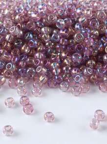 GO2CJBEADS 10 جرام جودة جيدة من حبيبات الزجاج الشفافة بقياس 2 ملم بألوان نمط لتصنيع المجوهرات