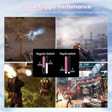 ATTACK SHARK X68 HE 60% Wired Gaming Keyboard Rapid Trigger,Actuation Point Adjustable,Magnetic Switch 8K Polling Rate,PBT Keycaps For Win,RGB Mechanical Keyboard With Coiled Cable - Màu Hồng Tươi - Xem 4