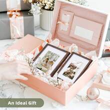 8x10 Picture Frames, Red Frames With Black Mat, Display Pictures 5x7 With Mat Or 8x10 Without, Photo Frame For Wall Or Table Display, 2 Pack - brown*4 - View 8