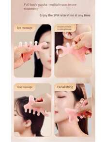 头部按摩梳、头皮放松工具、压力缓解装置、头部按摩爪、面部按摩工具、头皮刮痧、头部按摩刷、刺激头发生长、刮痧按摩工具、面部提升按摩、眼部按摩放松工具 - 彩色 - 查看 3