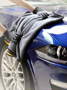 Super Absorbent Microfiber Car Cleaning Towel(Car Wiping Towel) , Oversized, Thick Plush Detail Polishing Cloth For Car Care & Home Cleaning, Cleaning & Maintenance, No Electricity Needed, Ideal For Outdoor, Bathroom, Kitchen, Patio Use