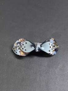 1 件时尚花卉亚克力水钻弹簧夹发饰