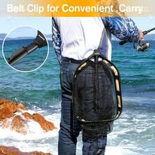 PLUSINNO Floating Fishing Net For Steelhead Salmon Fly Kayak Catfish Bass Trout Fishing Rubber Coated Landing Net For Easy Catch Release Compact Foldable For Easy Transportation Storage - 11.8"/30cmHoopSize1.0MOrange(TelescopicPole) - View 6