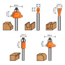 Teeno 1/4" Router Bit Set 15 Pcs Tool - Orange - View 6