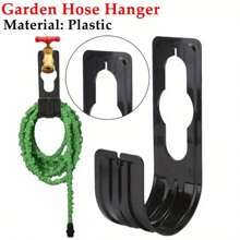 Portable Wall Mounted Hose Holder - Expandable Garden Hose Hanger For Outside Yard Water Hose