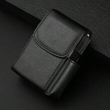 1pc PU Leather Cigarette Case With Lighter Holder Tobacco Pouch Best Gift For Men Women Exquisite And Convenient For Carrying Fashion Items Out, Smoking Accessories, Cigarette Storage, Sigaretten Doos