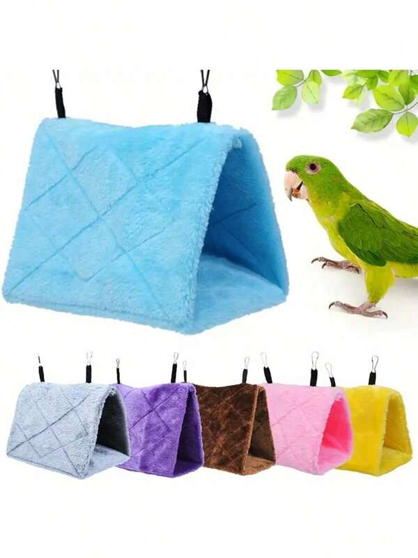 1PC Warm Winter Bird Nest, Parrot Hut Hammock, Birdcage, Plush Bird Hiding House, Suitable For Hamsters, Parrots, Macaws, Parrots, Lovebirds, Cuckoos
