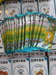 pokemon Ptcg Cards Collected 151 Original Coin Set Gift Box Zhu&Purple Simplified Chinese Collectible Cards Custom Toy