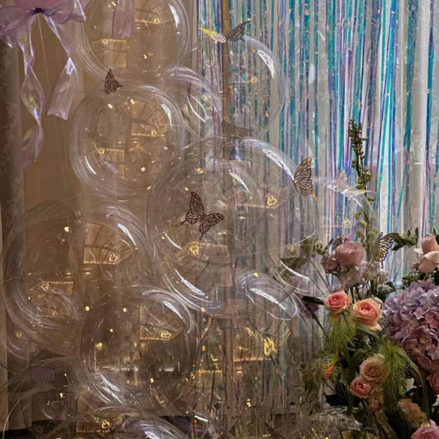 Balões de bolhas transparentes - Balões Bobo transparentes para hélio ou ar, decorações de plástico grosso para casamento/aniversário/despedida de solteira, suprimentos para centro de mesa de fundo em arco