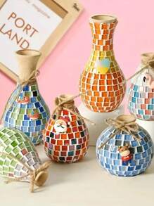 720/600/100pcs Mosaic Ceramic Tile Cubes, Crystal Glass Ceramic Tiles For Crafts And Decorations, Handmade Puzzles And Decorative DIY Gift Materials For Holidays