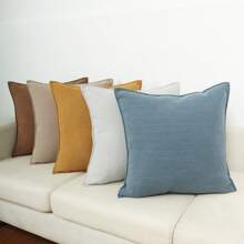 2pcs Creamy Snowflake Herringbone Throw Pillow Covers, Soft & Breathable Square Cushion Covers, Polyester Fiber Material, Size Options: 40x40cm, 45x45cm, 50x50cm, Minimalist Herringbone Pattern Creates A Cozy Atmosphere, Suitable For Home Decor In Living Room And Bedroom, No Pillow Inserts.