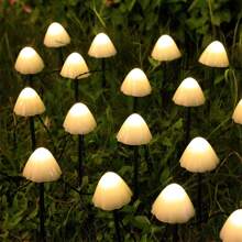 [20pcs Solar Mushroom] 20pcs Solar Mushroom Light Colorful Mushrooms, Easy To Install, Outdoor Garden With Patio Decoration, 8 Flashing Modes
