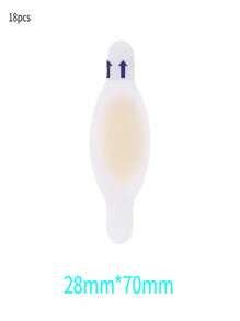 18 Stücke unsichtbare selbstklebende Silikon Blasenpflaster - langanhaltend, geeignet für Ferse, Zehe und Fußschutz in hellbeige