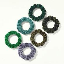6 Stück bunte Samt Scrunchies, Haargummis als Haarschmuck für Frauen, schonende Haargummis, Haargummis, Haargummis
